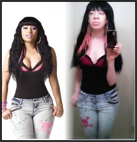 nicki minaj bum before and after. on Nicki Minaj in any way,